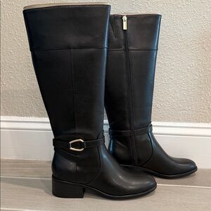 Bandolino Black Dennie Knee High Riding Boots Size 7